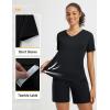 imagebaleaf Womens Short Sleeve Shirts UPF 50 Sun Shirt V Neck UV Workout Moisture Wicking Quick Dry TShirtsBlack