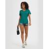 imagebaleaf Womens Short Sleeve Shirts UPF 50 Sun Shirt V Neck UV Workout Moisture Wicking Quick Dry TShirtsGreen