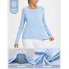 imagebaleaf Womens Sun Shirt UV Protection Shirts Rash Guard Pockets SPF UPF 50 Quick Dry Long Sleeve ClothingLight Blue