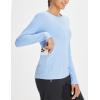 imagebaleaf Womens Sun Shirt UV Protection Shirts Rash Guard Pockets SPF UPF 50 Quick Dry Long Sleeve ClothingLight Blue