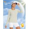 imagebaleaf Womens Sun Shirt UV Protection Shirts Rash Guard Pockets SPF UPF 50 Quick Dry Long Sleeve ClothingLight Brown