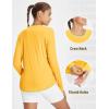 imagebaleaf Womens Sun Shirt UV Protection Shirts Rash Guard Pockets SPF UPF 50 Quick Dry Long Sleeve ClothingYellow