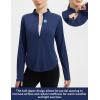 imagebaleaf Womens Sun Shirts UPF50 Half 14 Zip Shirt Rash Guard Long Sleeves SPF Lightweight Clothing UV Protection Hiking TopClassic Navy