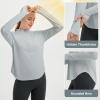 imagebaleaf Womens Sun Shirts UPF50 Half 14 Zip Shirt Rash Guard Long Sleeves SPF Lightweight Clothing UV Protection Hiking TopLight Gray