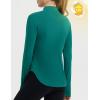imagebaleaf Womens Sun Shirts UPF50 Half 14 Zip Shirt Rash Guard Long Sleeves SPF Lightweight Clothing UV Protection Hiking TopTeal