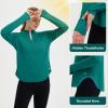 imagebaleaf Womens Sun Shirts UPF50 Half 14 Zip Shirt Rash Guard Long Sleeves SPF Lightweight Clothing UV Protection Hiking TopTeal