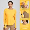 imagebaleaf Womens UPF 50 Sun Shirts UV Protection Long Sleeve Rash Guard Lightweight Quick Dry SPF Outdoor Hiking ClothingYellow
