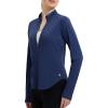 imagebaleaf Womens Sun Shirts UPF50 Half 14 Zip Shirt Rash Guard Long Sleeves SPF Lightweight Clothing UV Protection Hiking TopClassic Navy