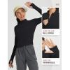 imagebaleaf Womens UPF 50 Sun Shirts Protection SPF Crop Jacket UV Protection Long Sleeve Full Zip Clothing LightweightBlack