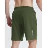 imagebaleaf Mens Athletic Running Shorts 9quot Quick Dry Workout Gym Shorts Lightweight Mesh 2 in 1 Shorts with Zipper PocketsArmy Green