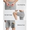 imagebaleaf Mens Athletic Running Shorts 9quot Quick Dry Workout Gym Shorts Lightweight Mesh 2 in 1 Shorts with Zipper PocketsGray