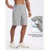 imagebaleaf Mens Athletic Running Shorts 9quot Quick Dry Workout Gym Shorts Lightweight Mesh 2 in 1 Shorts with Zipper PocketsGray