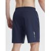 imagebaleaf Mens Athletic Running Shorts 9quot Quick Dry Workout Gym Shorts Lightweight Mesh 2 in 1 Shorts with Zipper PocketsNavy Blue