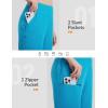 imagebaleaf Womens 14 Long Shorts Knee Length Capris Quick Dry Lightweight Cargo Hiking Cycling Zipper Pockets UPF 50Aqua Blue