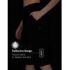 imagebaleaf Womens 14 Long Shorts Knee Length Capris Quick Dry Lightweight Cargo Hiking Cycling Zipper Pockets UPF 50Black