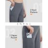 imagebaleaf Womens 14 Long Shorts Knee Length Capris Quick Dry Lightweight Cargo Hiking Cycling Zipper Pockets UPF 50Dark Gray