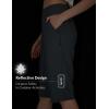 imagebaleaf Womens 14 Long Shorts Knee Length Capris Quick Dry Lightweight Cargo Hiking Cycling Zipper Pockets UPF 50Dark Gray