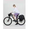 imagebaleaf Womens 14 Long Shorts Knee Length Capris Quick Dry Lightweight Cargo Hiking Cycling Zipper Pockets UPF 50Dark Purple