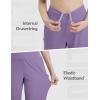 imagebaleaf Womens 14 Long Shorts Knee Length Capris Quick Dry Lightweight Cargo Hiking Cycling Zipper Pockets UPF 50Dark Purple