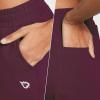 imagebaleaf Womens Sweatpants Cotton Joggers with Pockets Lounge Sweat Pants Tapered Casual Running Workout YogaBurgundy