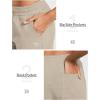 imagebaleaf Womens Sweatpants Cotton Joggers with Pockets Lounge Sweat Pants Tapered Casual Running Workout YogaLight Khaki