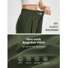 imagebaleaf Womens Track Pants Lightweight Athletic Travel Wide Leg Pants with Pockets 30quot Work Lounge Loose Fit UPF50Army Green