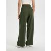 imagebaleaf Womens Track Pants Lightweight Athletic Travel Wide Leg Pants with Pockets 30quot Work Lounge Loose Fit UPF50Army Green