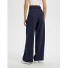 imagebaleaf Womens Track Pants Lightweight Athletic Travel Wide Leg Pants with Pockets 30quot Work Lounge Loose Fit UPF50Navy Blue