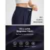 imagebaleaf Womens Track Pants Lightweight Athletic Travel Wide Leg Pants with Pockets 30quot Work Lounge Loose Fit UPF50Navy Blue