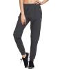 imagebaleaf Womens Joggers Running Hiking Pants Lightweight Quick Dry Athletic Travel Workout with Zipper PocketsDarkgraypants