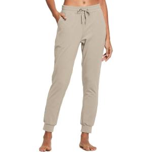 imagebaleaf Womens Sweatpants Cotton Joggers with Pockets Lounge Sweat Pants Tapered Casual Running Workout YogaLight Khaki