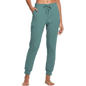 imagebaleaf Womens Sweatpants Cotton Joggers with Pockets Lounge Sweat Pants Tapered Casual Running Workout YogaMisty Green