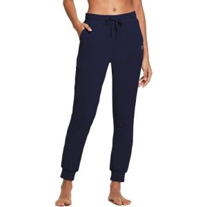 imagebaleaf Womens Sweatpants Cotton Joggers with Pockets Lounge Sweat Pants Tapered Casual Running Workout YogaNavy Blue
