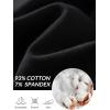 imagebaleaf 8quot Bermuda Long Shorts for Women Cotton Athletic Sweat Tummy Control Casual Lounge SummerBlack