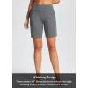 imagebaleaf 8quot Bermuda Long Shorts for Women Cotton Athletic Sweat Tummy Control Casual Lounge SummerGrey