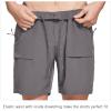 imagebaleaf Mens 7quot Casual Shorts for Summer Elastic Waist Quick Dry Lightweight Short with Cargo Hiking FishingGrey