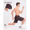 imagebaleaf Mens Athletic Running Shorts 9 Inch Quick Dry Workout Zipper Pocket for Gym BasketballDark Brown