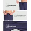 imagebaleaf Mens Athletic Running Shorts 9 Inch Quick Dry Workout Zipper Pocket for Gym BasketballNavy Blue