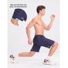 imagebaleaf Mens Athletic Running Shorts 9 Inch Quick Dry Workout Zipper Pocket for Gym BasketballNavy Blue