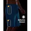 imagebaleaf Mens Mountain Bike Shorts 4D Padded Loosefit MTB Cycling Lightweight Bicycle Biking Shorts Zipper PocketsAqua Blue