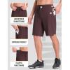imagebaleaf Mens Mountain Bike Shorts 4D Padded Loosefit MTB Cycling Lightweight Bicycle Biking Shorts Zipper PocketsDark Brown