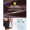 imagebaleaf Mens Mountain Bike Shorts 4D Padded Loosefit MTB Cycling Lightweight Bicycle Biking Shorts Zipper PocketsDark Brown