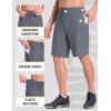 imagebaleaf Mens Mountain Bike Shorts 4D Padded Loosefit MTB Cycling Lightweight Bicycle Biking Shorts Zipper PocketsDark Gray
