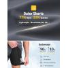 imagebaleaf Mens Mountain Bike Shorts 4D Padded Loosefit MTB Cycling Lightweight Bicycle Biking Shorts Zipper PocketsDark Gray