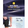 imagebaleaf Mens Mountain Bike Shorts 4D Padded Loosefit MTB Cycling Lightweight Bicycle Biking Shorts Zipper PocketsNavy Blue