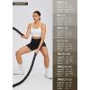 imagebaleaf Sweatleaf Womens Workout Shorts Light Compression High Waisted Yoga Spandex Volleyball Biker Shorts 3 PocketsBlack