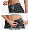 imagebaleaf Sweatleaf Womens Workout Shorts Light Compression High Waisted Yoga Spandex Volleyball Biker Shorts 3 PocketsTie Dye Blacksofter