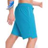 imagebaleaf Mens Mountain Bike Shorts 4D Padded Loosefit MTB Cycling Lightweight Bicycle Biking Shorts Zipper PocketsAqua Blue