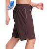 imagebaleaf Mens Mountain Bike Shorts 4D Padded Loosefit MTB Cycling Lightweight Bicycle Biking Shorts Zipper PocketsDark Brown