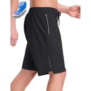 imagebaleaf Mens Mountain Bike Shorts 4D Padded Loosefit MTB Cycling Lightweight Bicycle Biking Shorts Zipper PocketsBlack